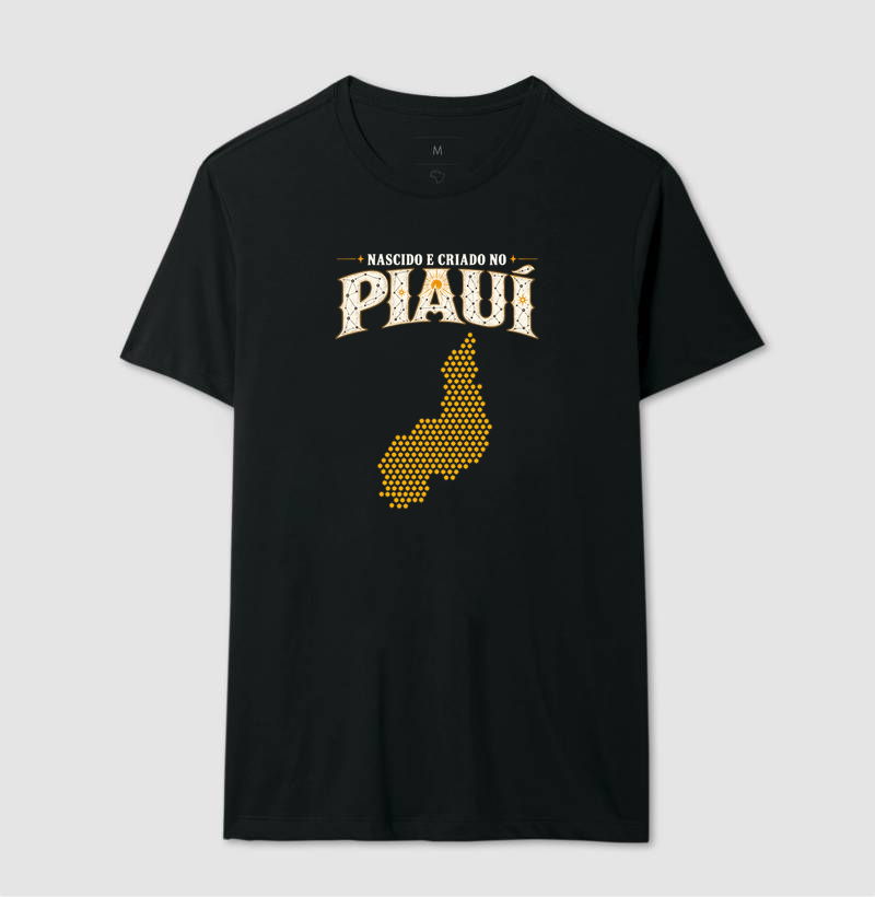 Camiseta Nascido e Criado no Piauí | OxenteWear - Imagem 2
