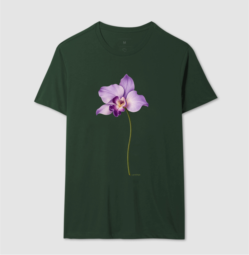Camiseta Orquídea Lilás (estampa G) - Imagem 8