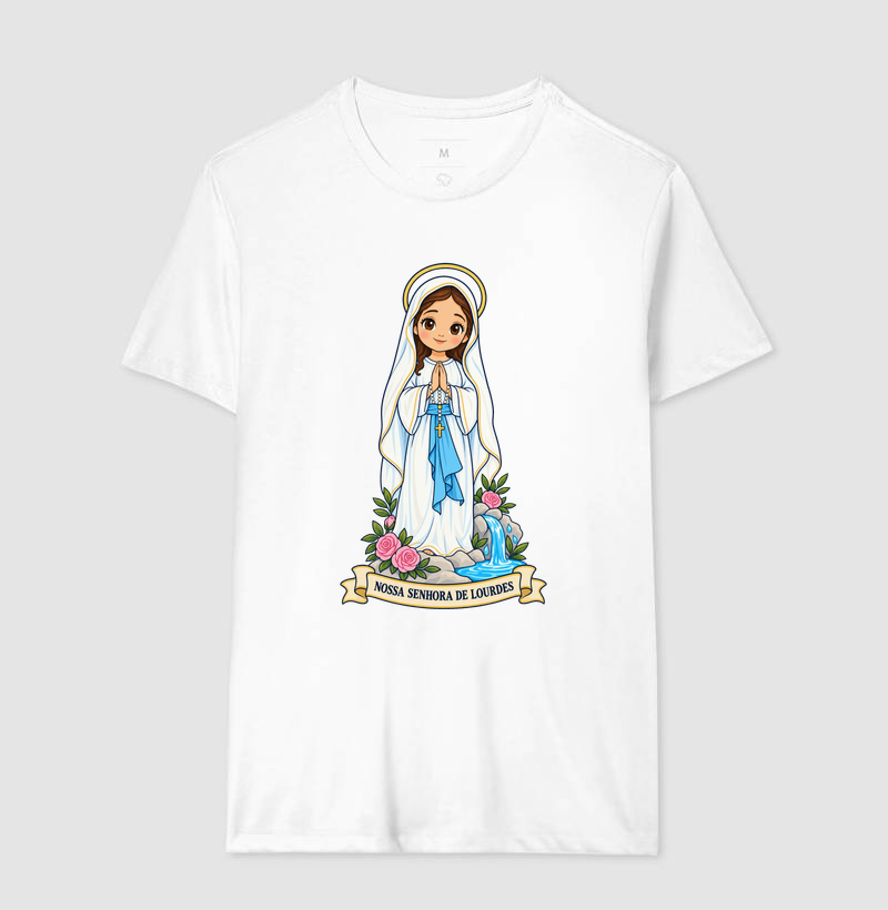 Nossa Senhora de Lourdes estilo chibi - Imagem 4