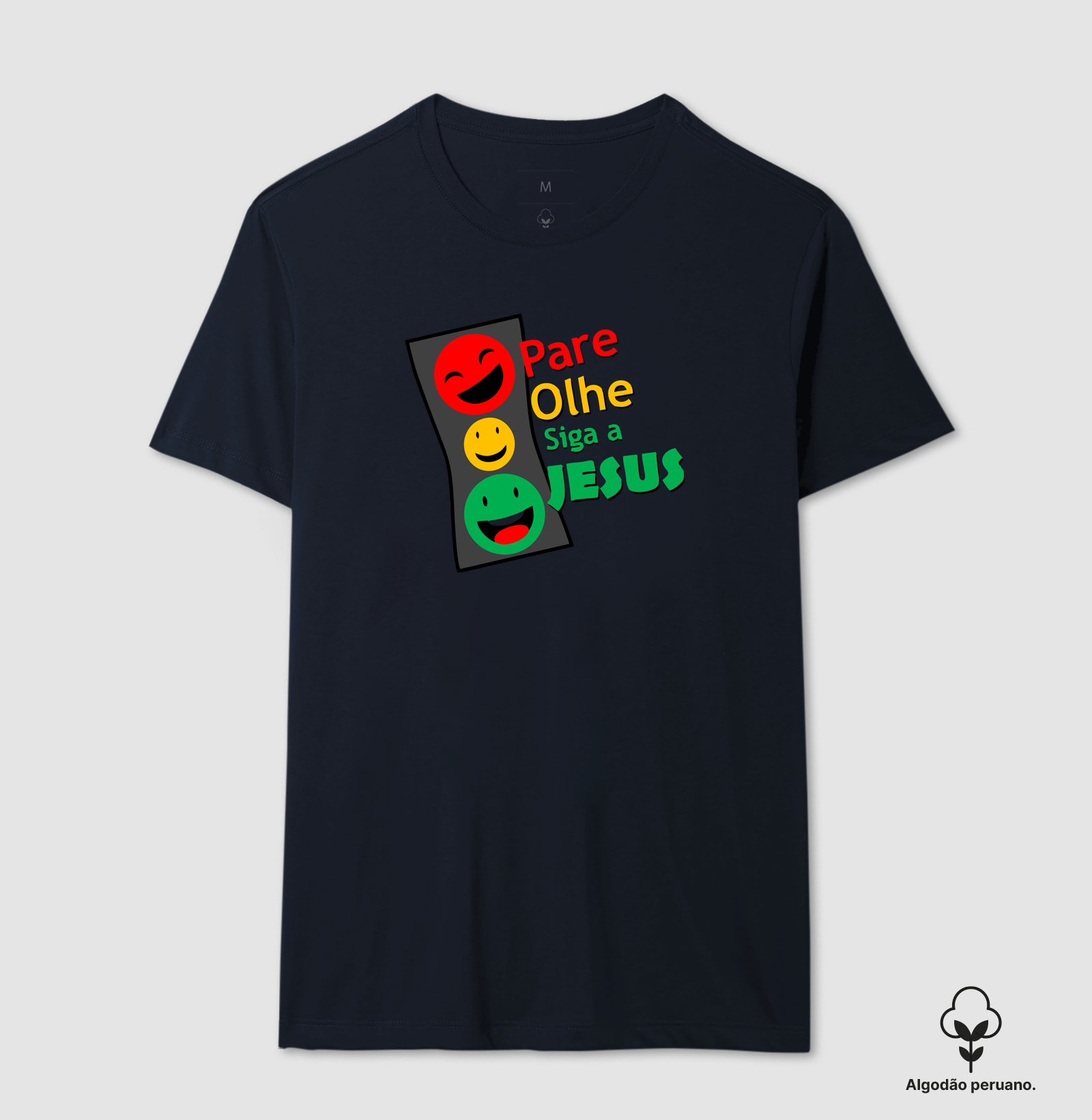 Camiseta Pare, Olhe, siga a Deus - Imagem 3