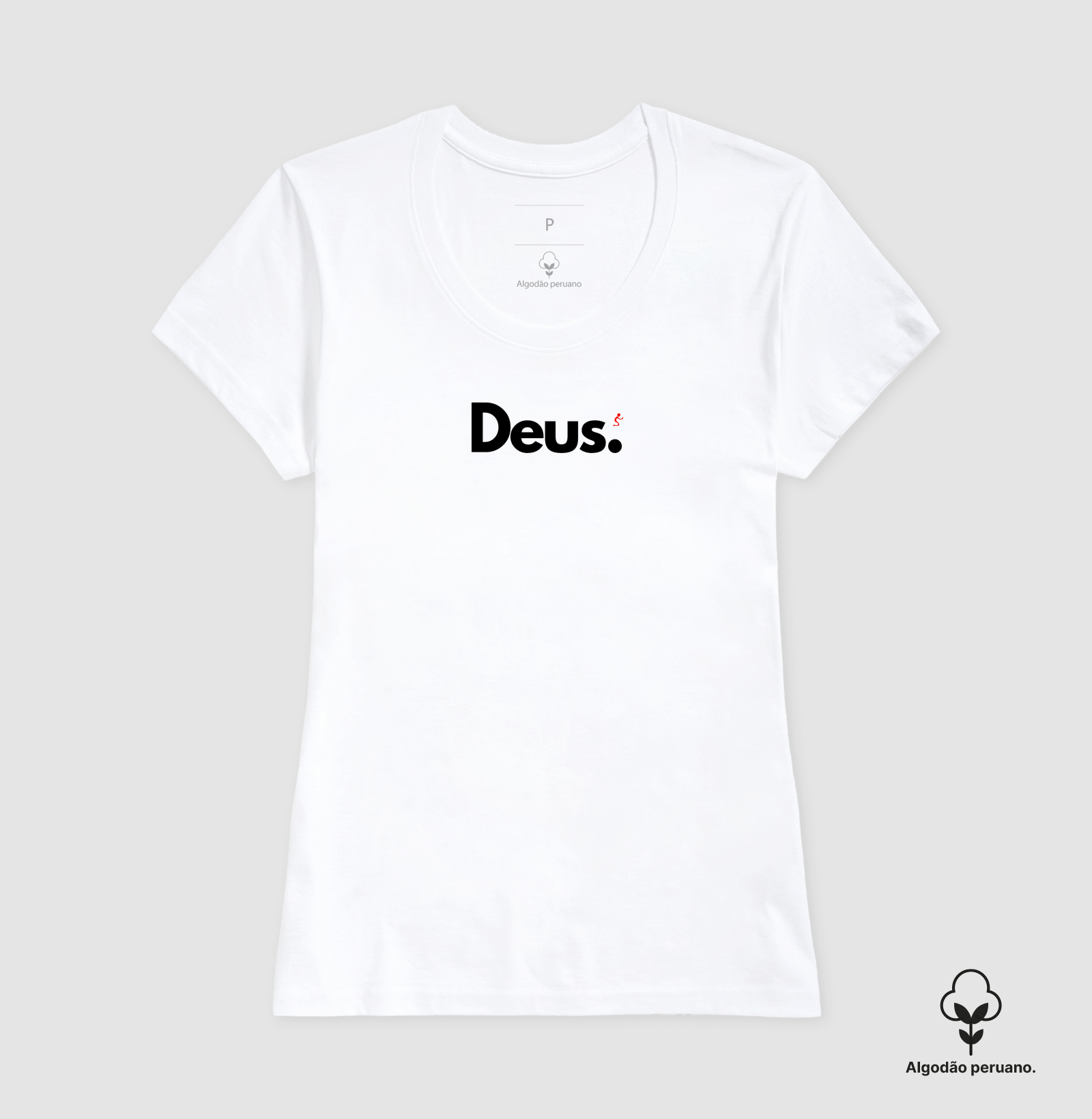 Camiseta Algodão Peruano Cristã Deus - Imagem 9