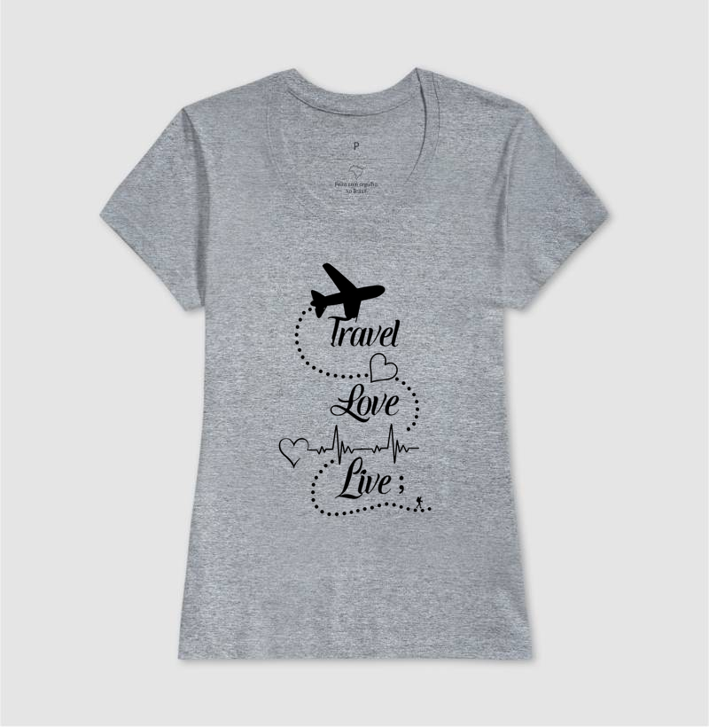 Camiseta Travel Love Live – Estampa de Viagem | Excursionista - Imagem 12