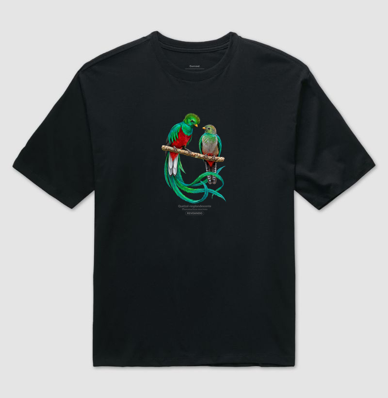 Traços Alados - Quetzal-resplandescente - Oversized - Imagem 4
