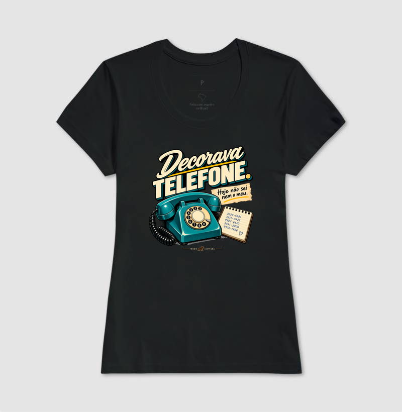 DECORAVA TELEFONE - Modo Capivara - Camiseta - Imagem 5