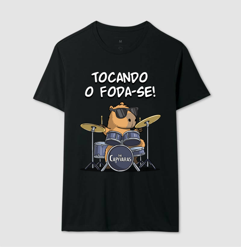 Camiseta Capivara Tocando o Foda-se - Imagem 2