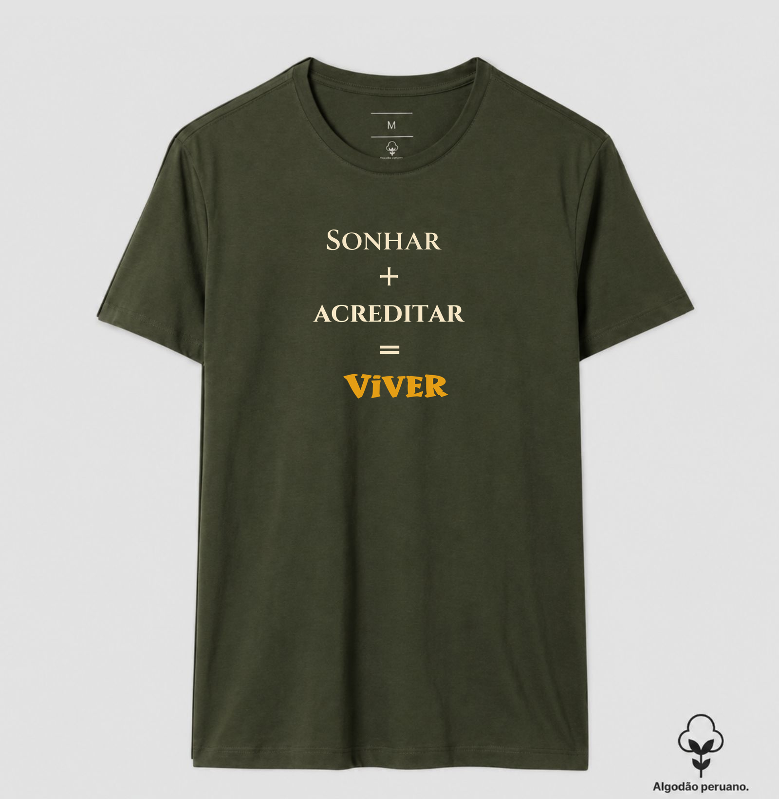 Sonhar • Acreditar • Viver (algodão peruano) - Imagem 11