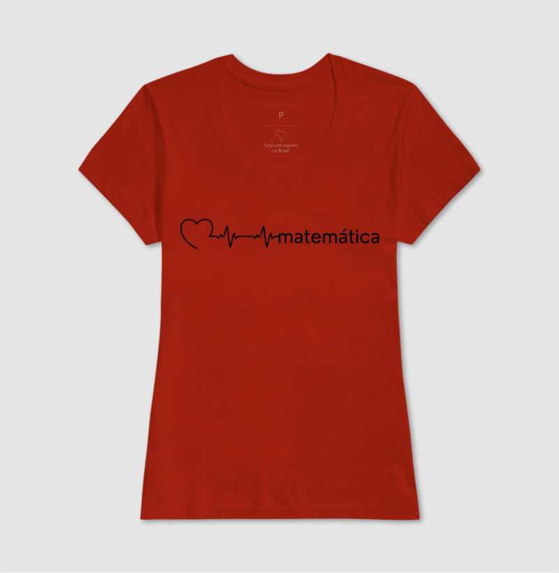 Camiseta Matemática Batimento Cardíaco - Letras Pretas - Imagem 10