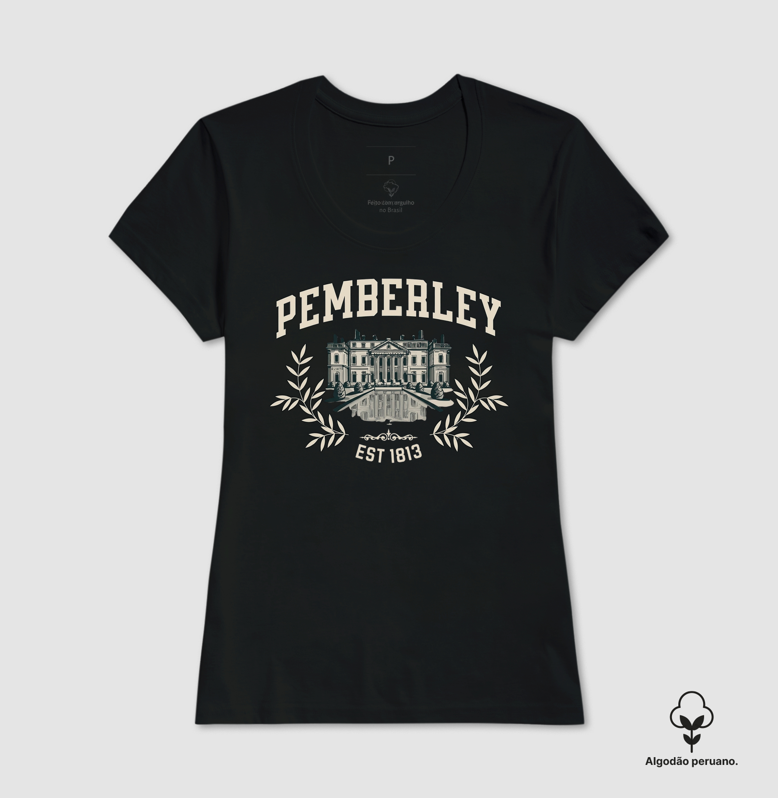 Camiseta Pemberley – Orgulho e Preconceito | Jane Austen | Algodão Premium  - Imagem 6