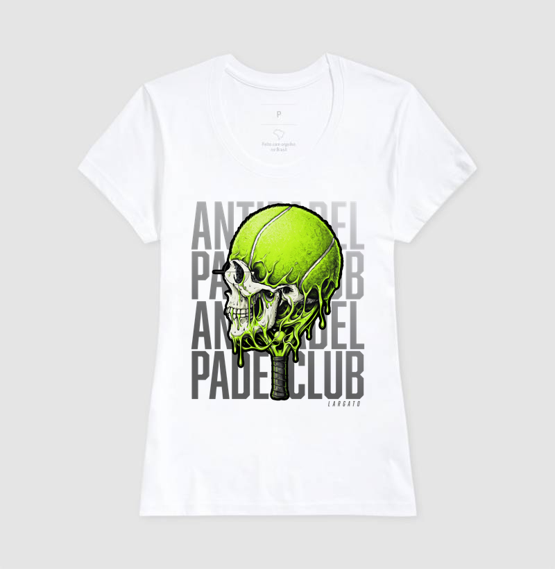 Camiseta Anti-Padel Caveira Prata - Imagem 5
