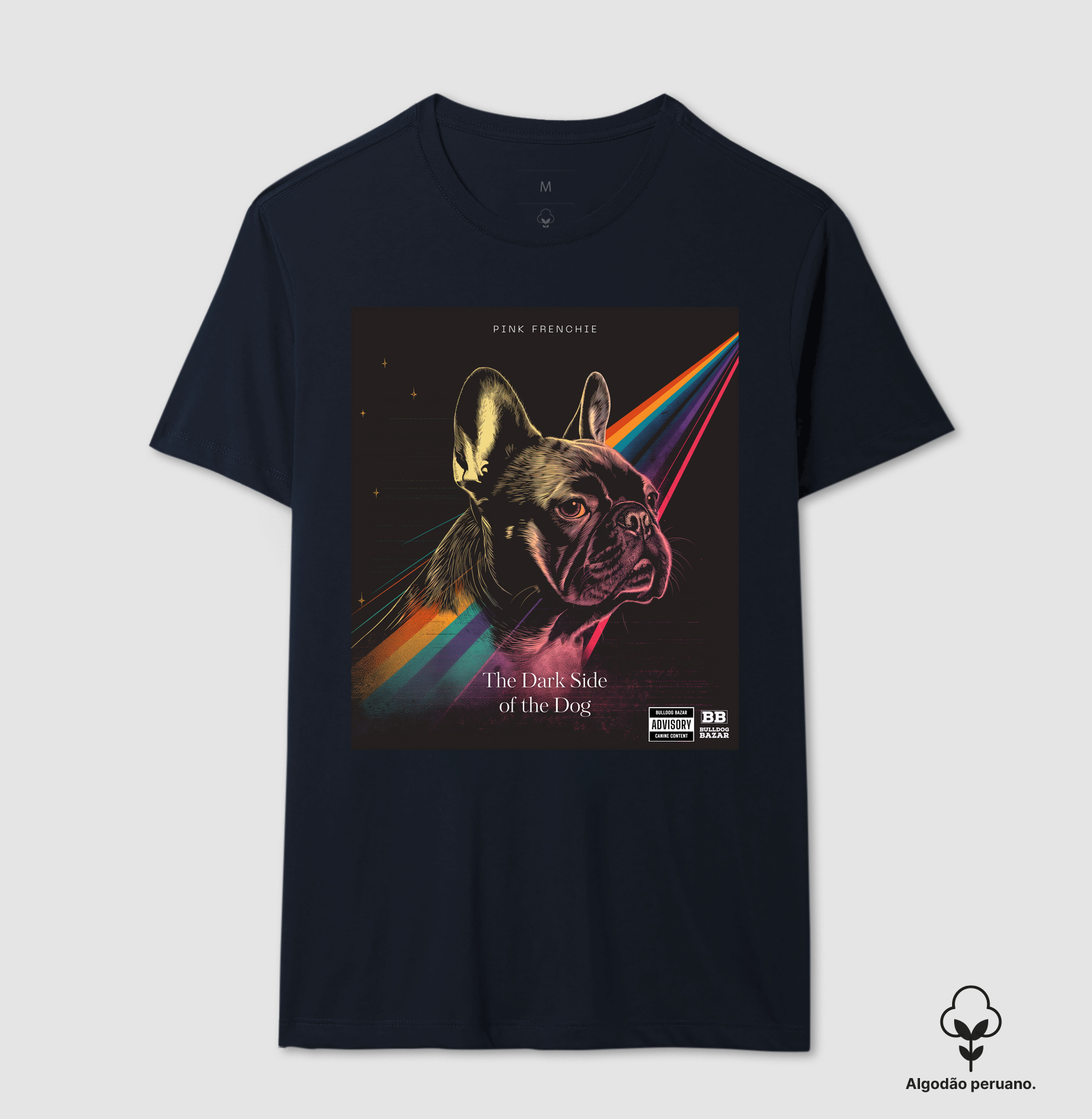 Camiseta Premium Bulldog Frances "Dark side of the Dog"