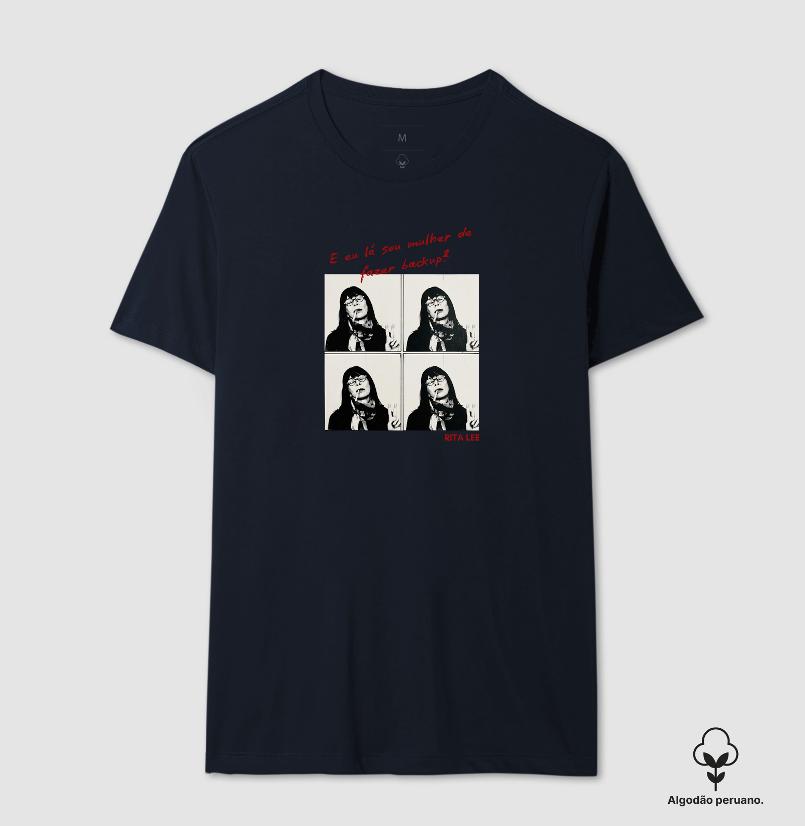 Camiseta Feminina Eu Lá Sou Mulher de Fazer Backup Frase Engraçada Pop Art Estampa Unissex - Imagem 7