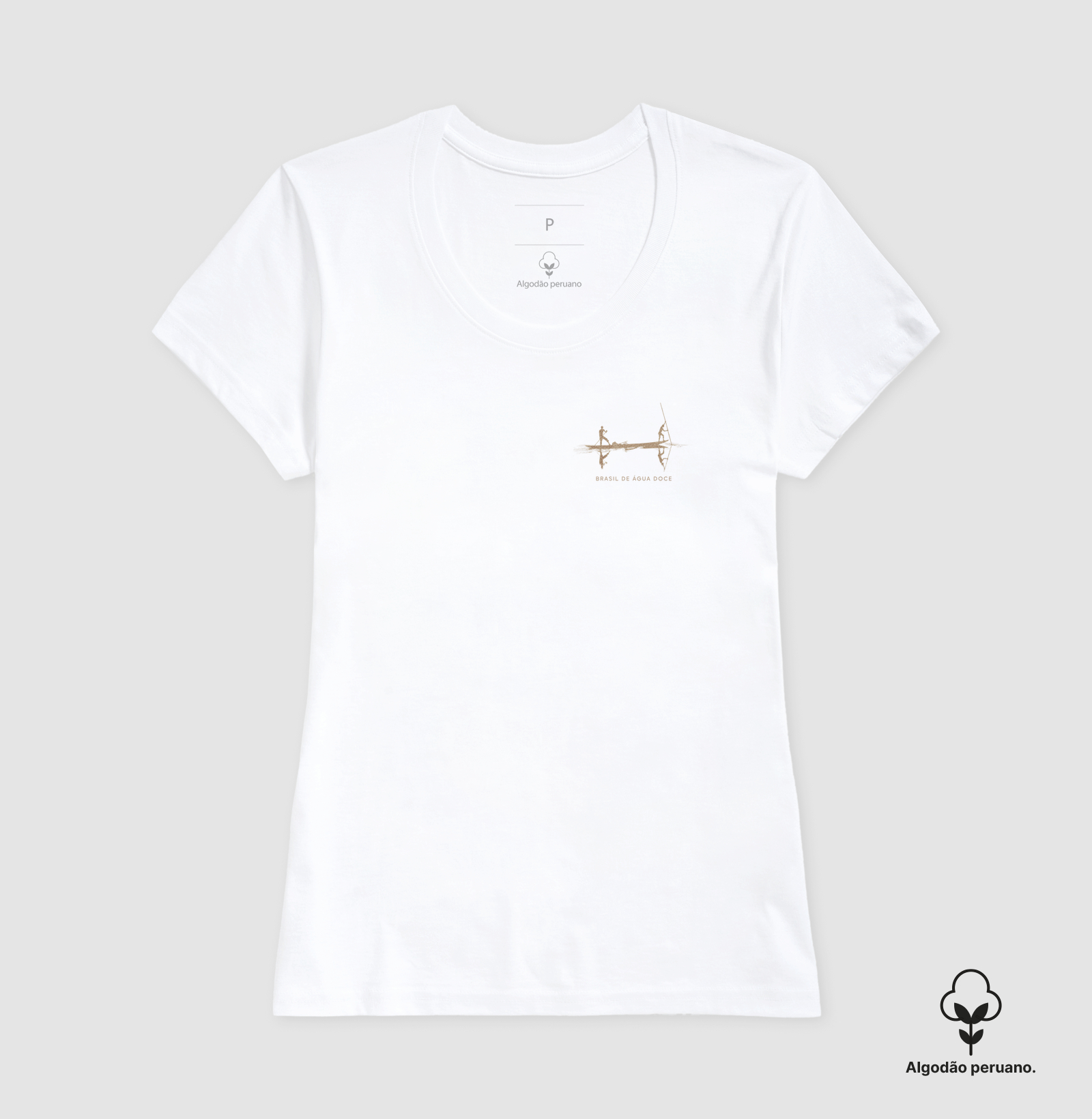Camiseta Brasil de Água Doce Estampa Verde Natureza Unissex - Imagem 6