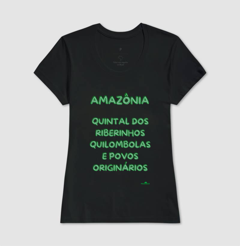 Camiseta Amazônia quintal  dos Ribeirinhos, quilombolas e povos originários - Imagem 6