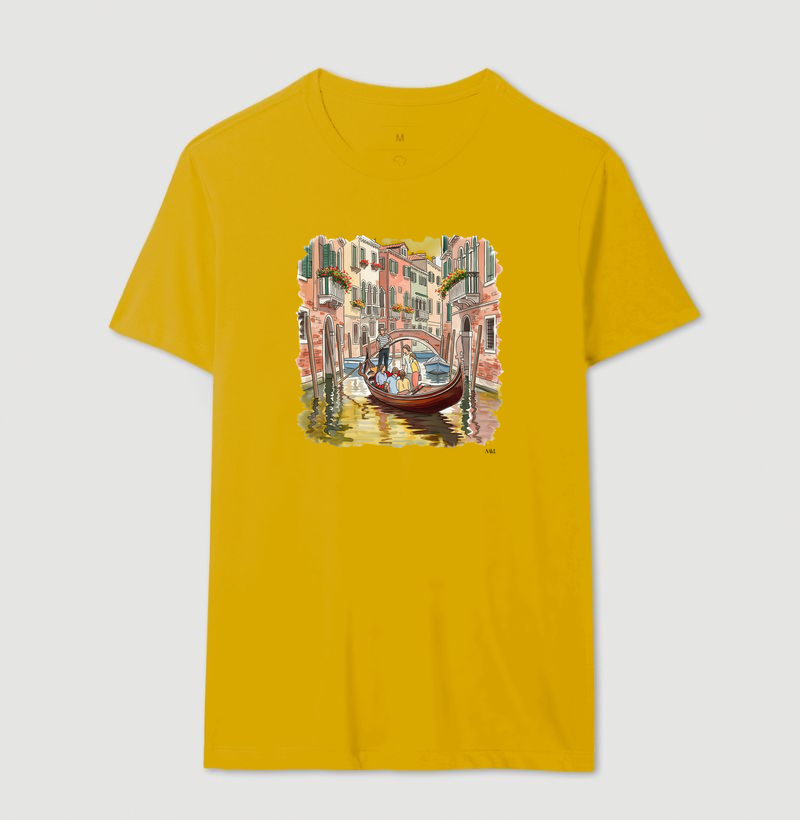 Camiseta Algodão Premium - Passeio de Gôndola  - Imagem 14