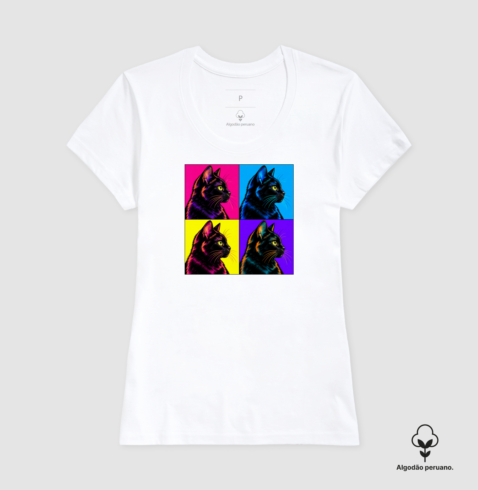 Gato Preto Pop Art - Imagem 2