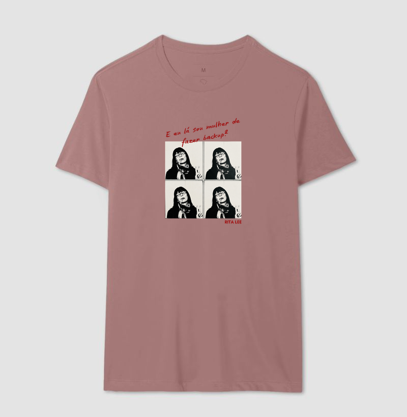 Camiseta Feminina Eu Lá Sou Mulher de Fazer Backup Frase Engraçada Pop Art Estampa Unissex - Imagem 10