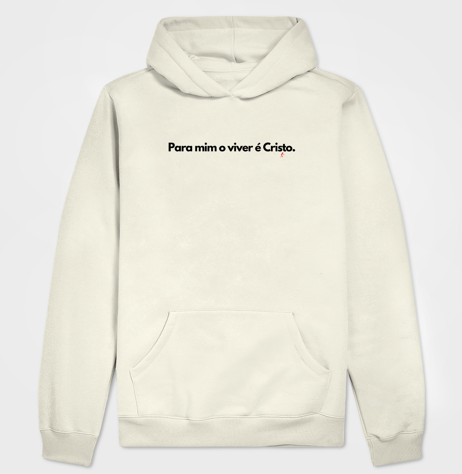 Hoodie Moletom Cristão O Viver É Cristo - Imagem 3