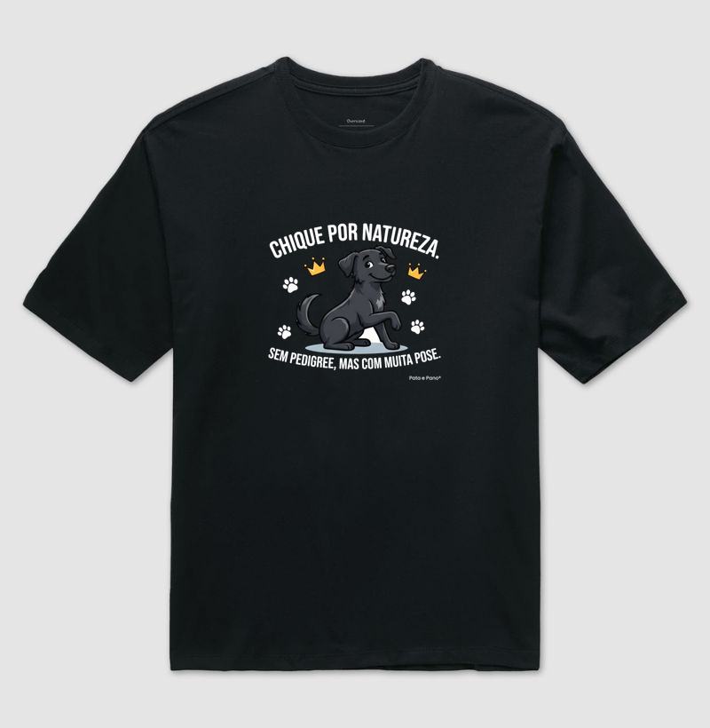 CAMISETA VIRA-LATA PRETO CHIQUE - Imagem 2