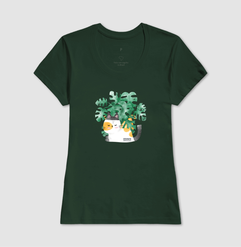 Gatinho branco e folhas de costela de Adão - Imagem 10