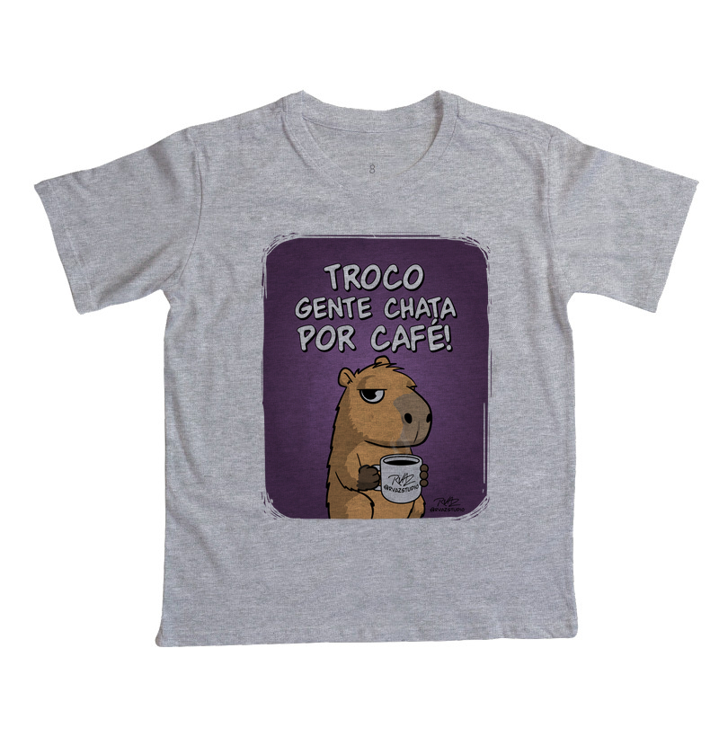 Camiseta Capivara Troco por Café - Imagem 3