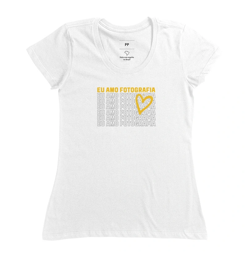 Camiseta eu amo fotografia - Imagem 5