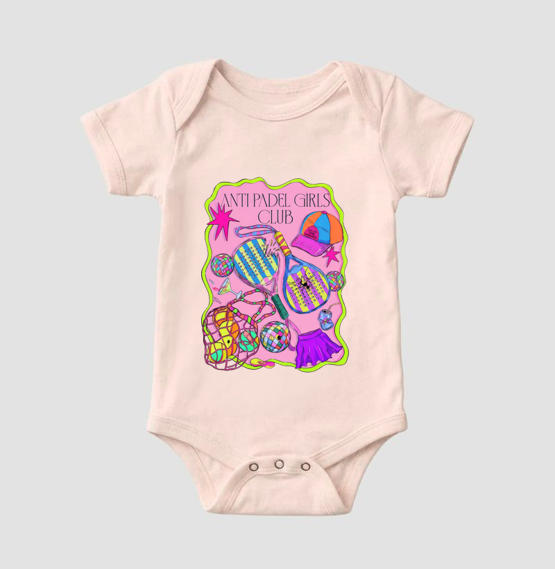 Camiseta Feminina Anti Padel Girls Club Rosa - Imagem 5