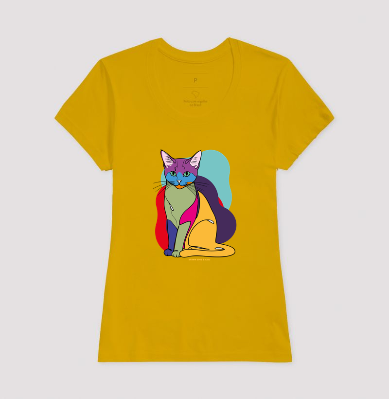 Gato e fundo coloridos - Imagem 16