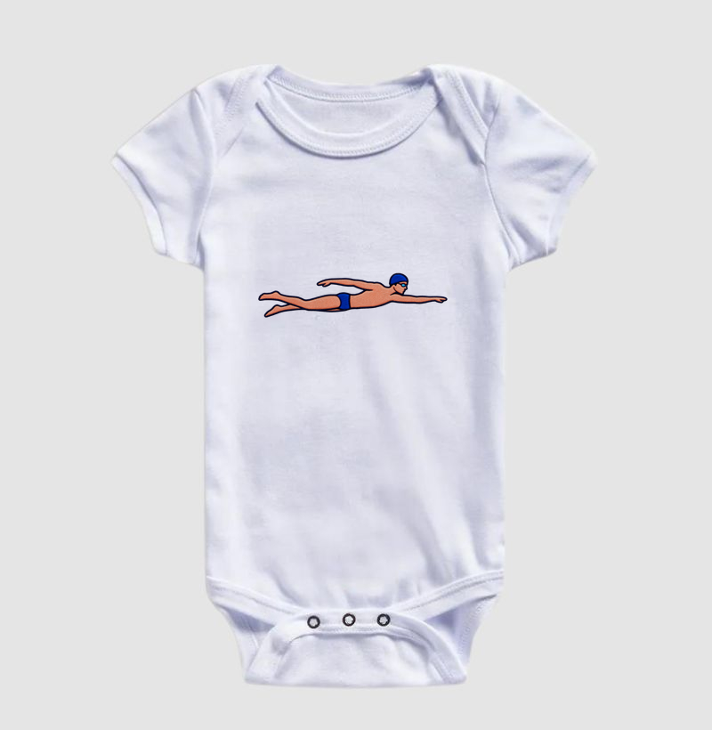 Body Infantil Natação - Nadador Crawl (1) - Imagem 3