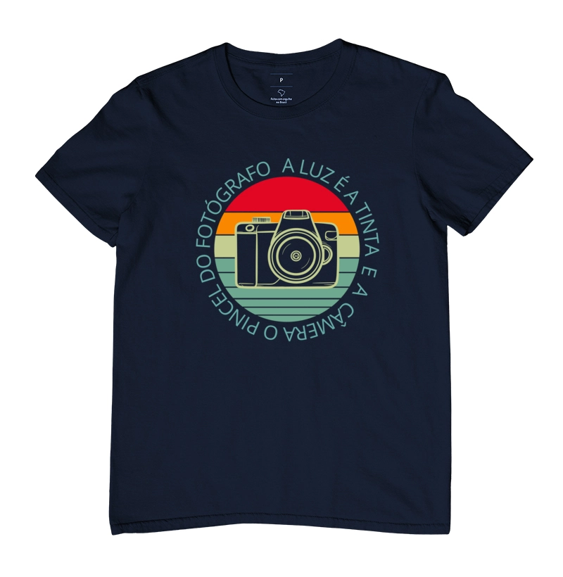 Camiseta feminina a luz é a tinta - Imagem 6