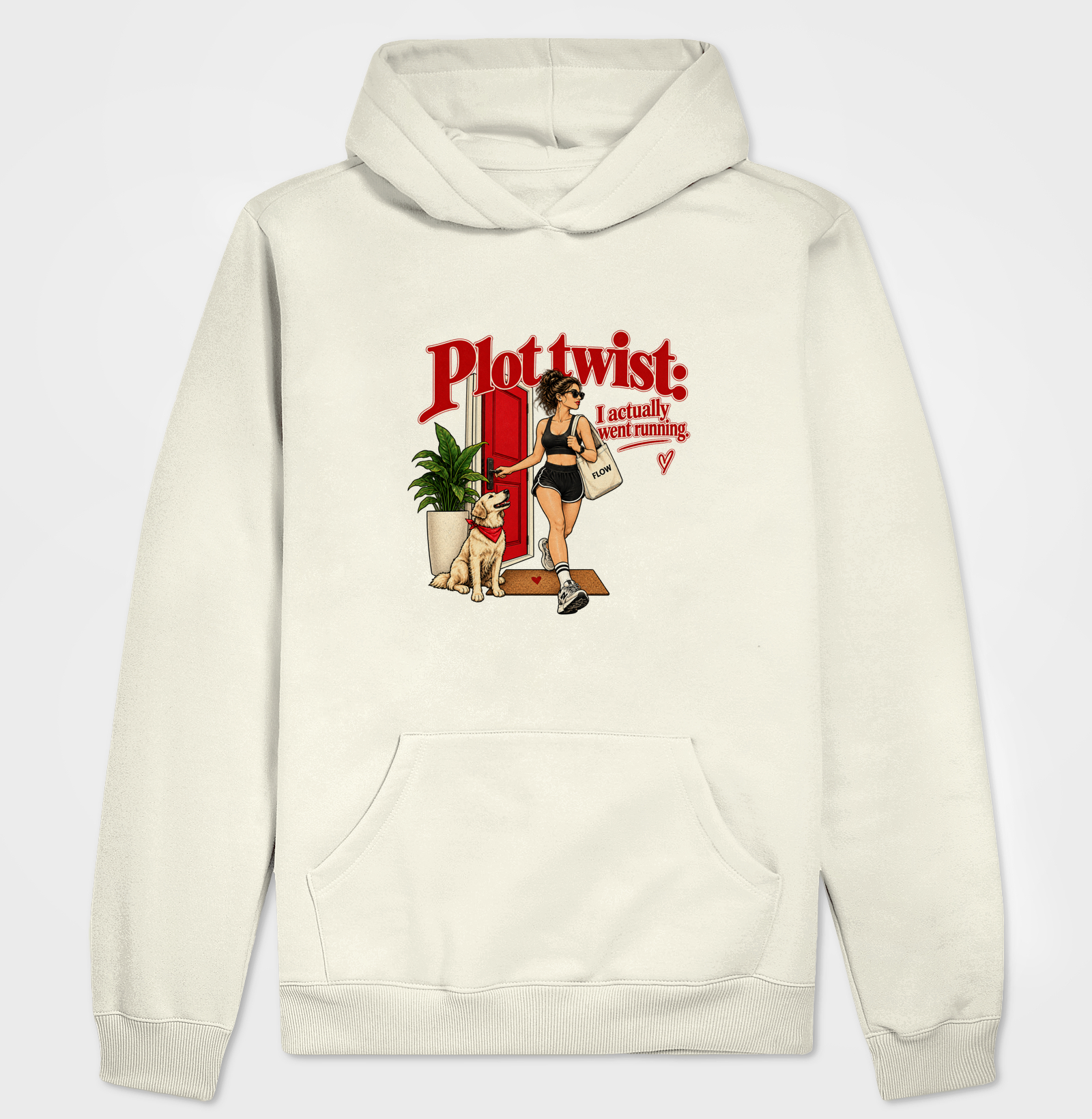 Hoodie Moletom Corrida - Plot Twist: I Actually Went Running - Imagem 3