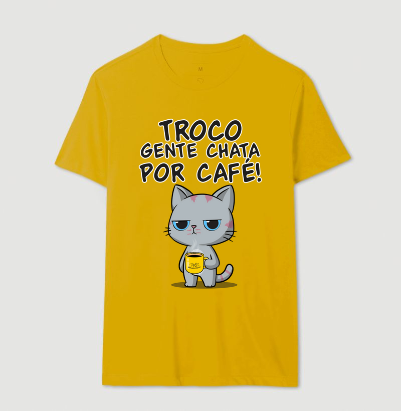 Camiseta Gato Sincero Café - Imagem 14