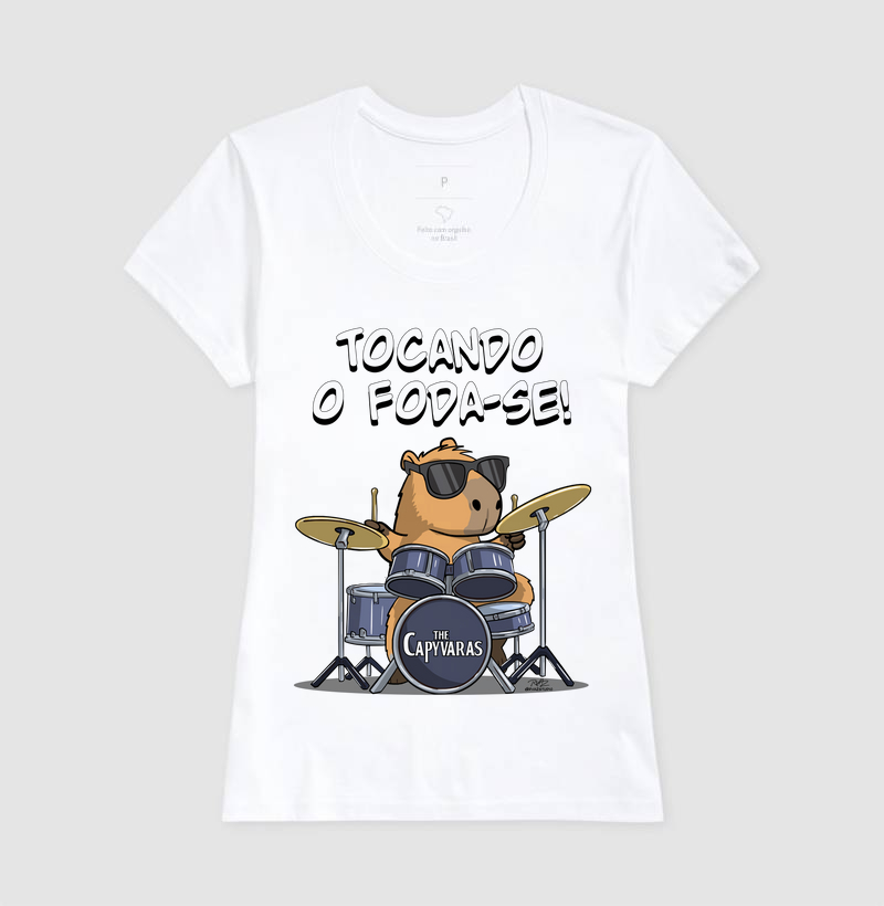 Camiseta Capivara Tocando o Foda-se - Imagem 5