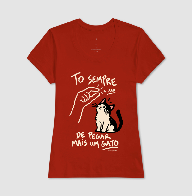Camiseta Tô Sempre a Isso de Pegar Mais um Gato - Imagem 11