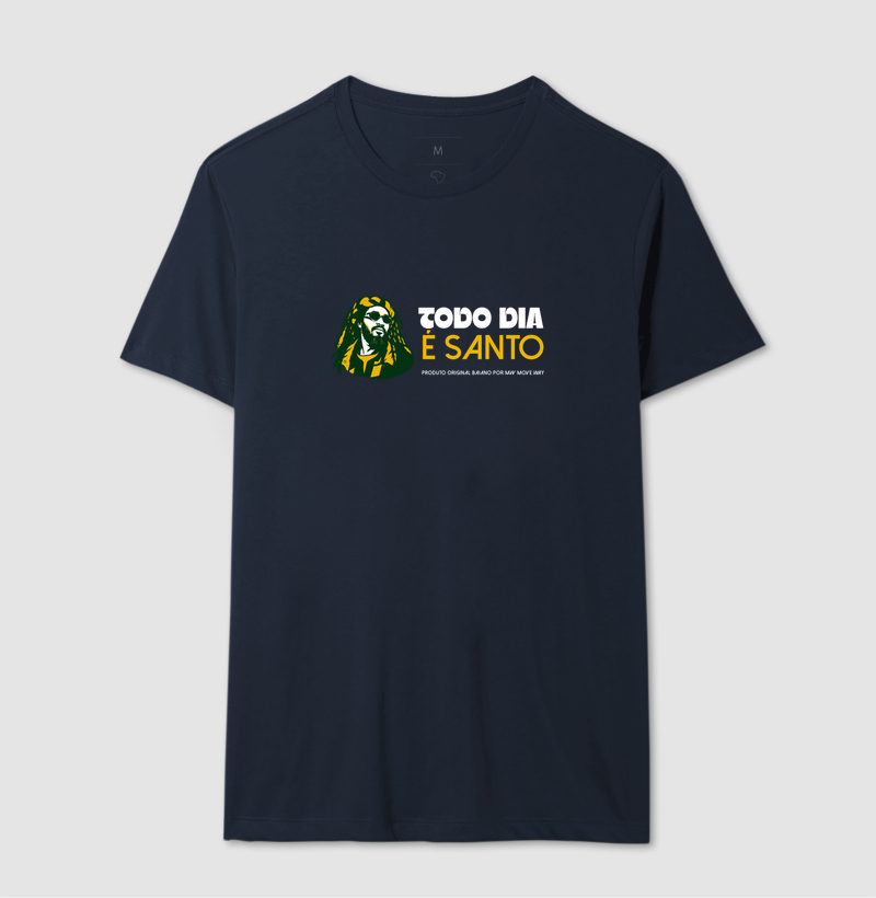 Camiseta Todo dia é santo! Coleção Reggae.  Masculino e feminino. Algodão Premium. - Imagem 9