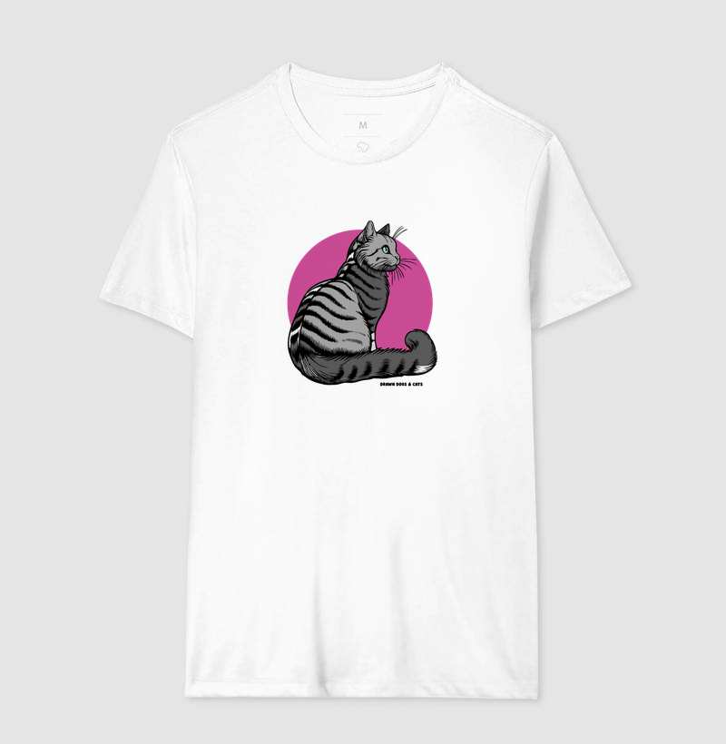 Gato cinza e fundo rosa - Imagem 5