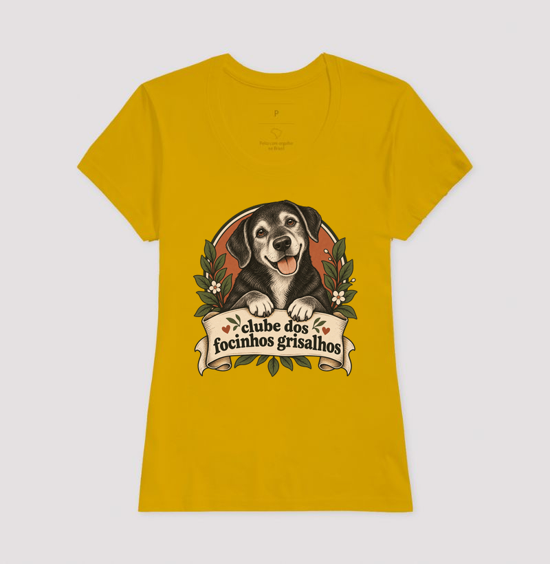 Camiseta Cachorro Idoso "clube dos focinhos grisalhos" | Pelo & Pano - Imagem 15