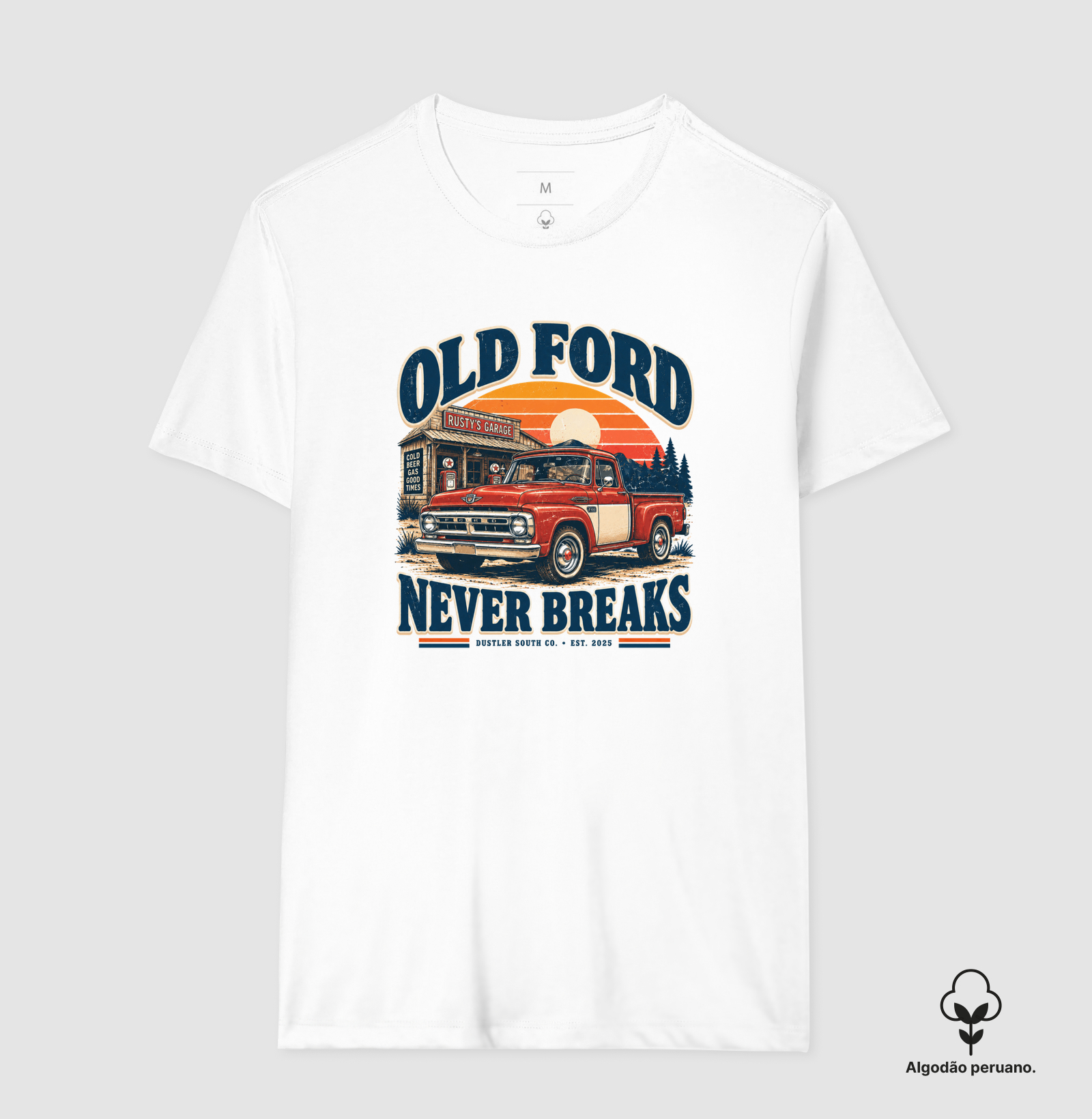 Camiseta Country Masculina Old Ford Never Breaks Dustler South Co. - Imagem 2