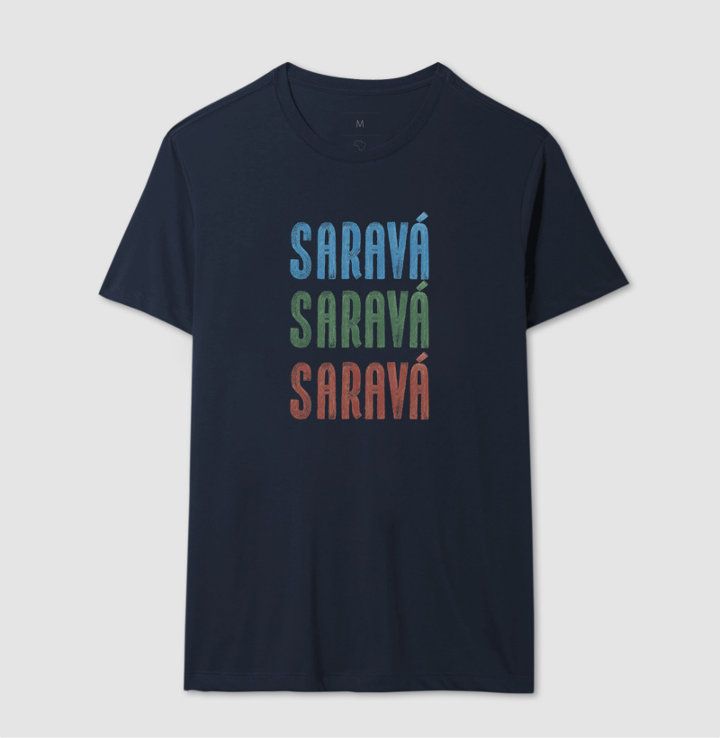 Camiseta Branca Unissex Saravá Brasilidades 100% Algodão - Imagem 4