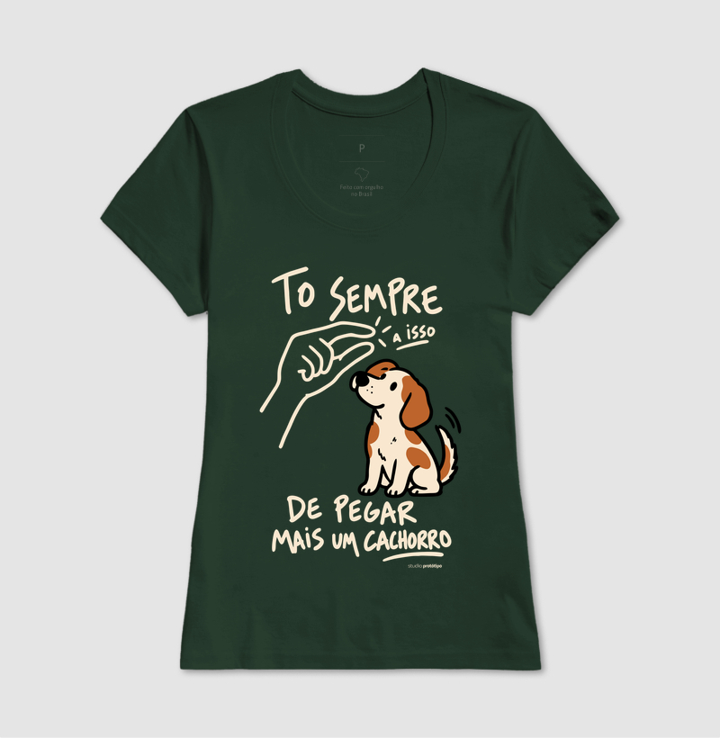 Camiseta Tô Sempre a Isso de Pegar Mais um Cachorro - Imagem 13