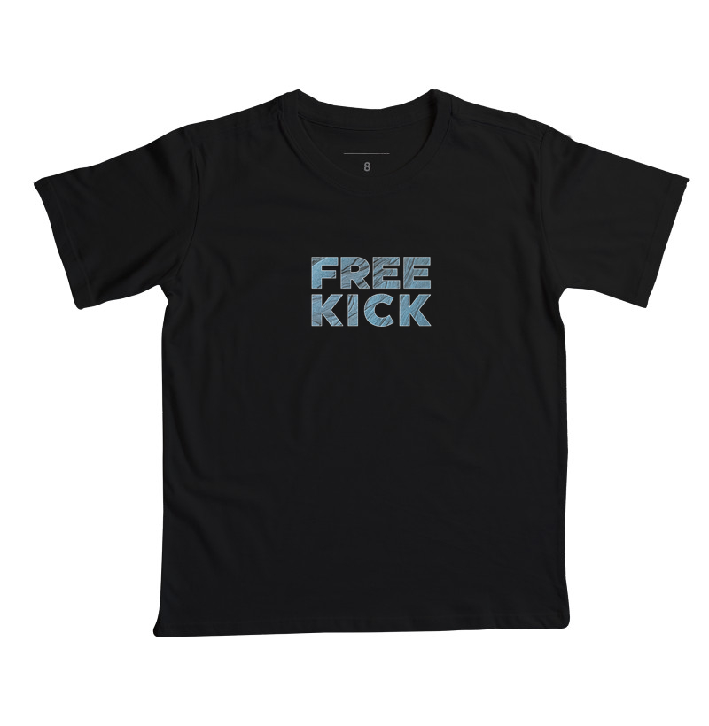 CAMISETA INFANTIL FREE KICK AZUL ABSTRATO - Imagem 4
