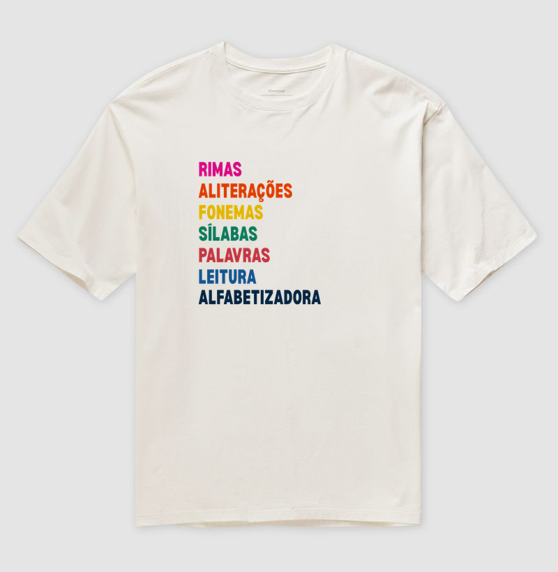 Camiseta Oversized | Alfabetização - Imagem 3