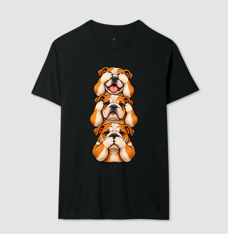 Ver, Ouvir e Falar versão Bulldog (minimal) - Imagem 2