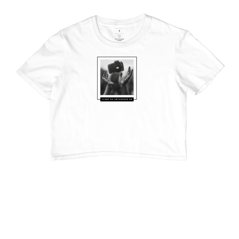 Camiseta feminina cropped clube do obturador br - Imagem 3