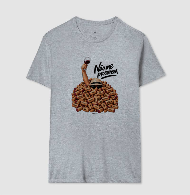 Camiseta “Não Me Procurem” – Wine Lifestyle - Versão Chapéu - Imagem 8