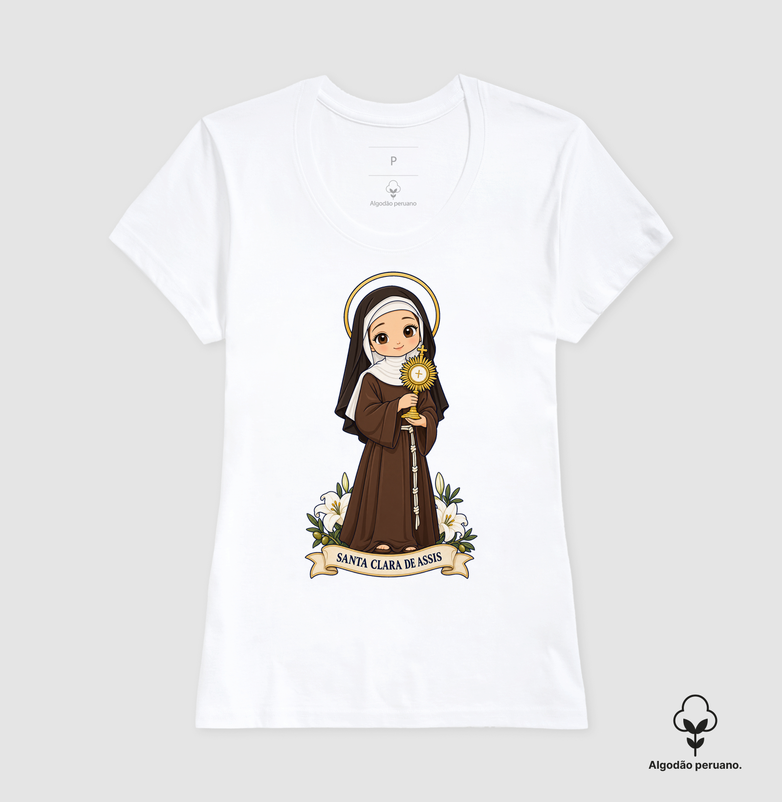 Santa Clara de Assis estilo chibi - Imagem 7