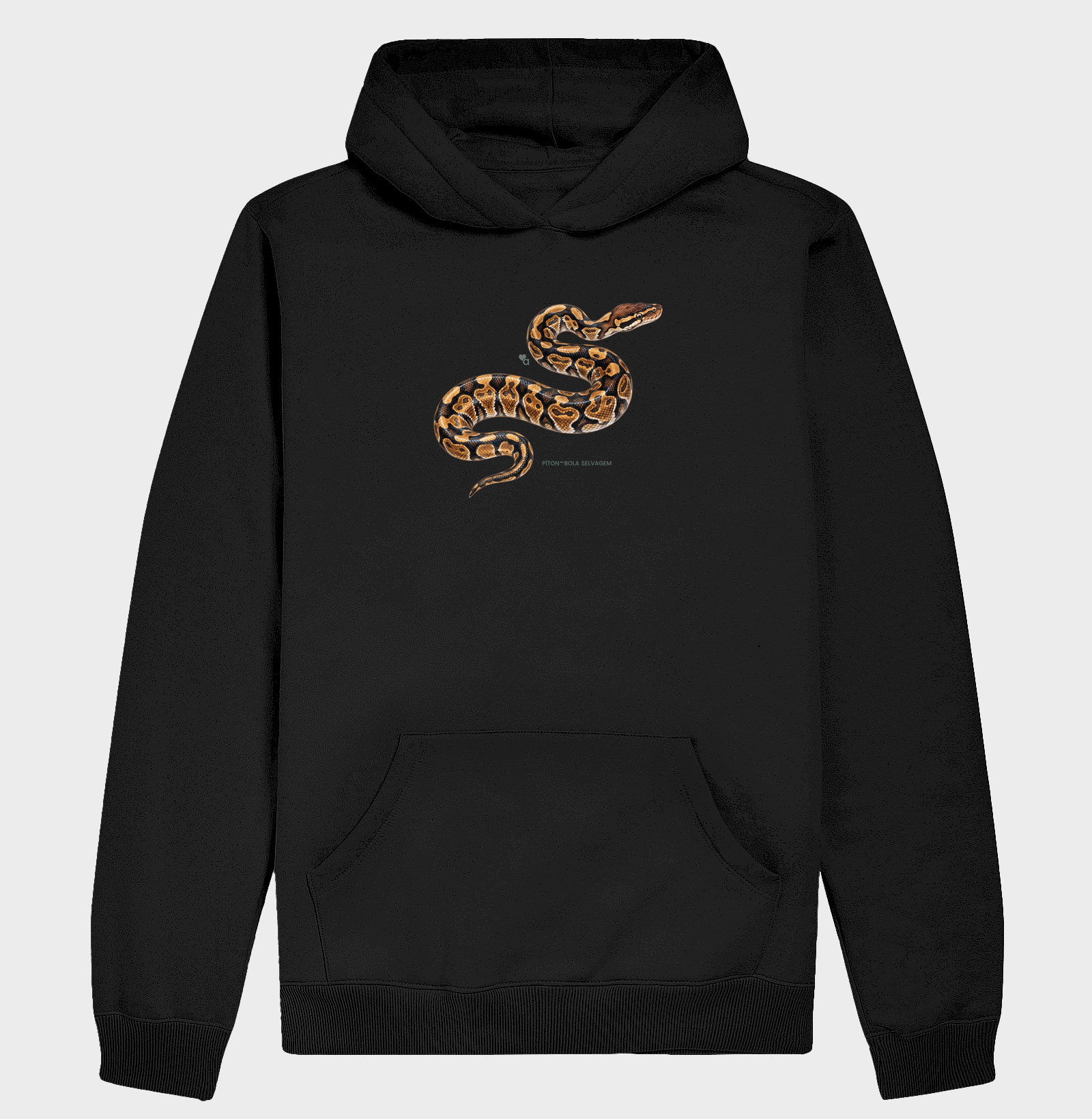 Répteis - Piton-bola-selvagem - Moletom Hoodie - Imagem 4
