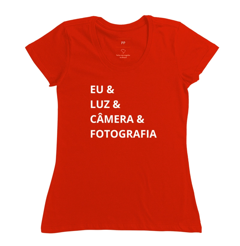 Camiseta eu, luz, câmera e fotografia - Imagem 10