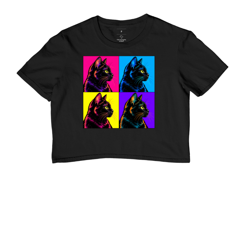 Gato Preto Pop Art - Imagem 2