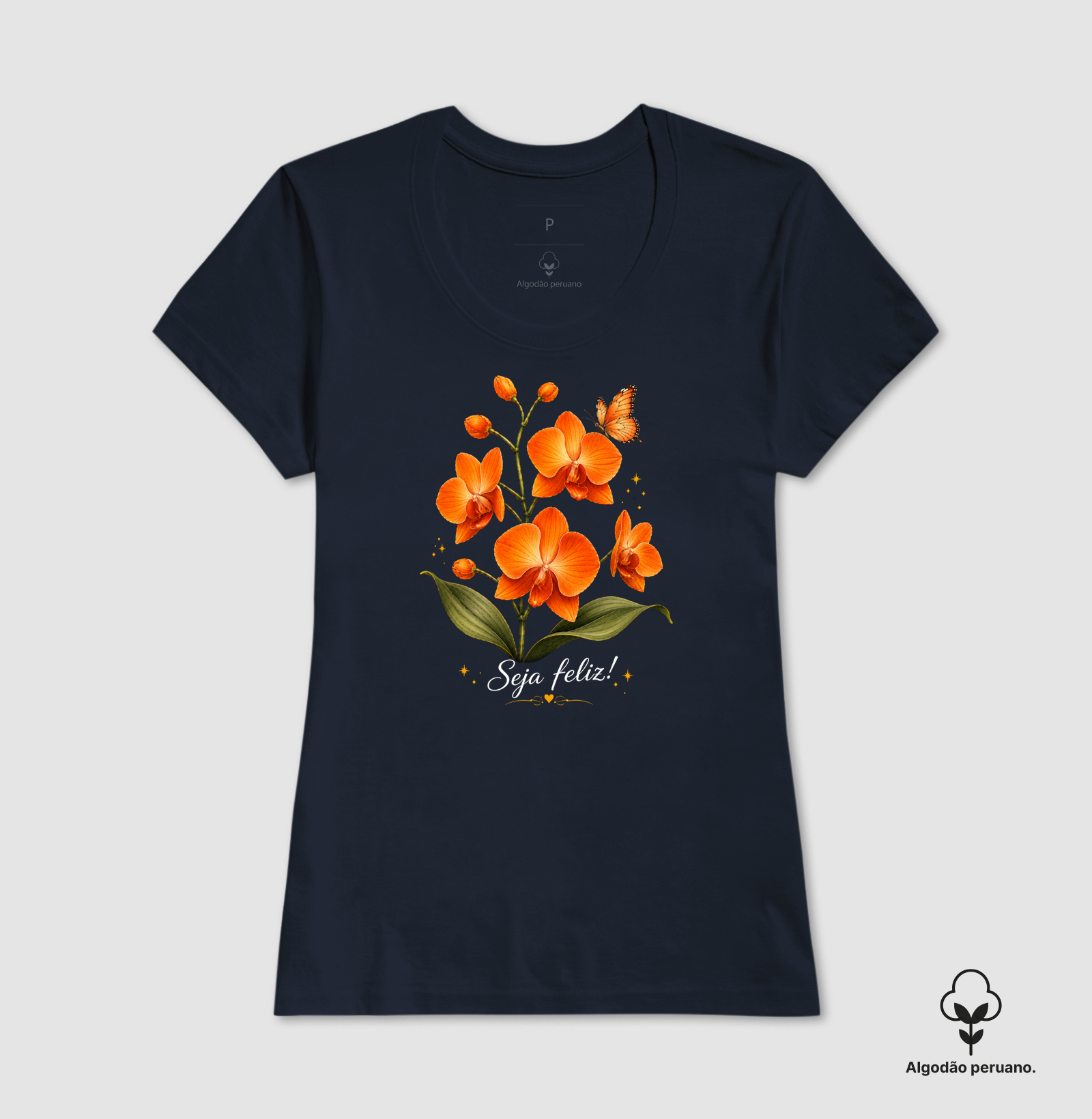 Camiseta Seja Feliz - Imagem 2