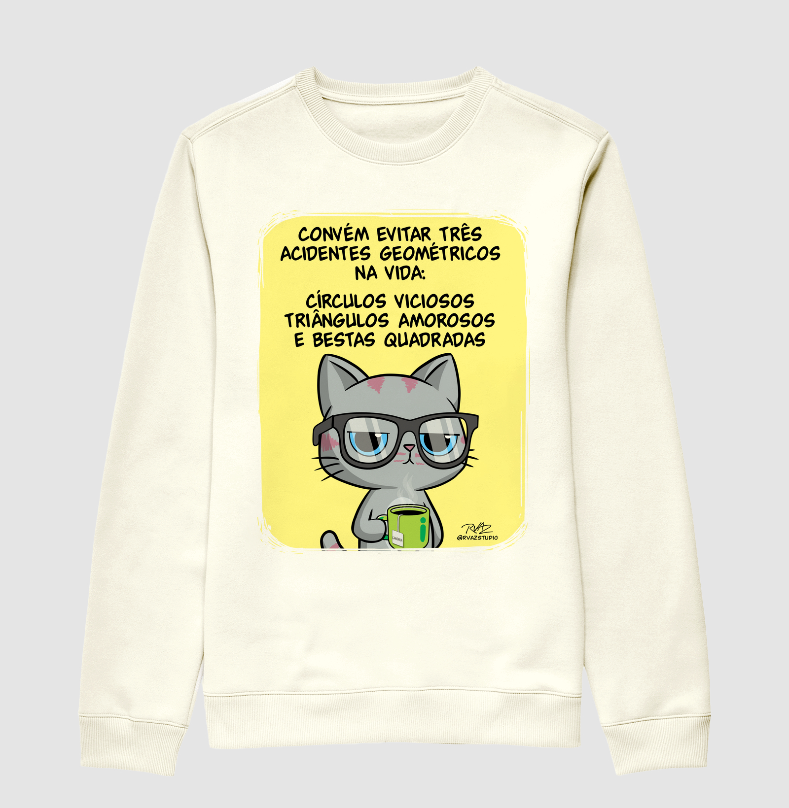 Camiseta Gato Sincero Geometria - Imagem 2